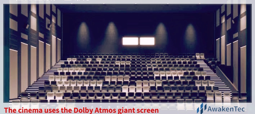 The case of the swing gate installed in the cinema