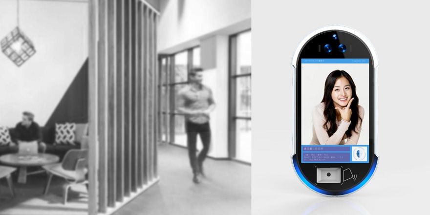 Face recognition intelligent temperature measurement terminal