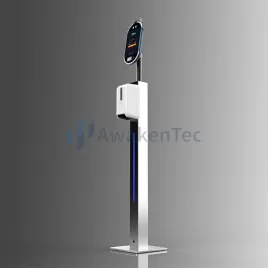 Face recognition verification smart terminal equipped with human body temperature sensing module